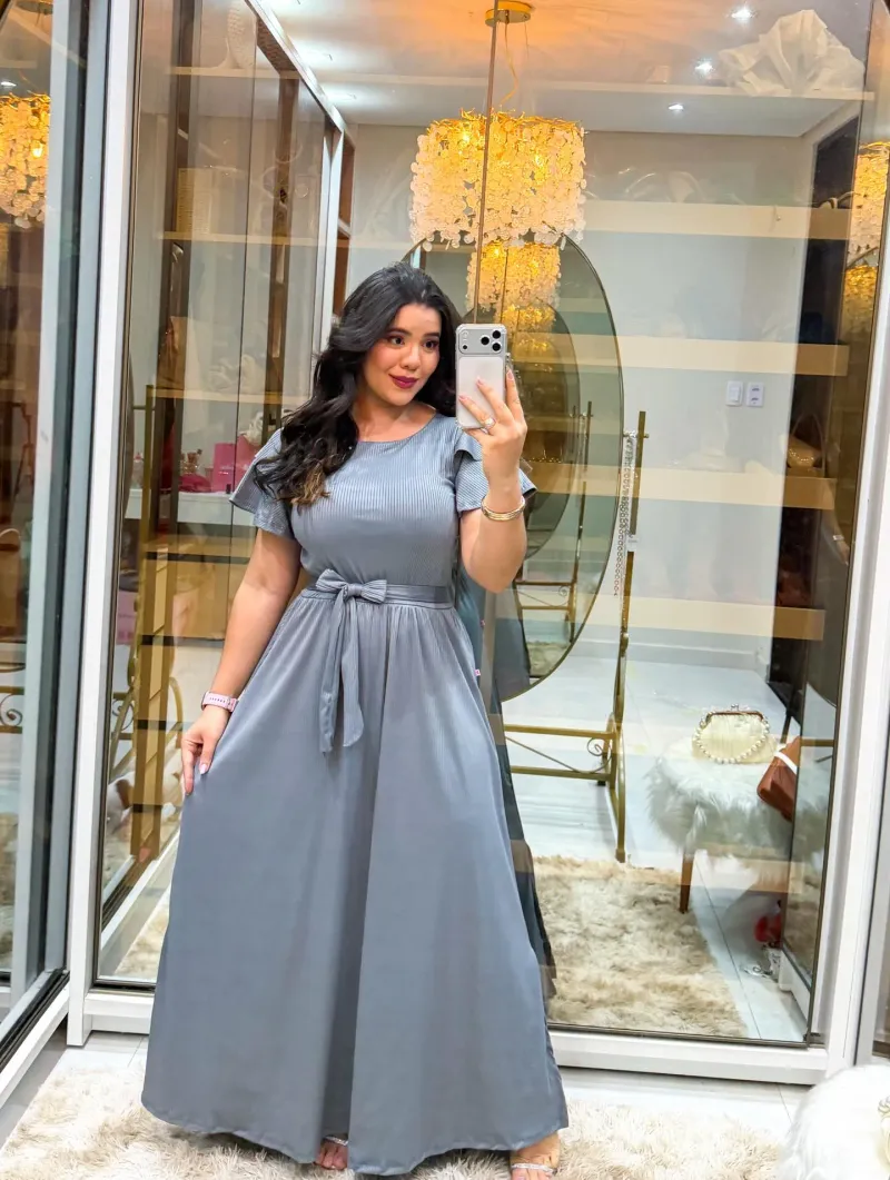 Vestido Canelado